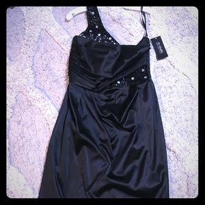 One shoulder semi formal dress